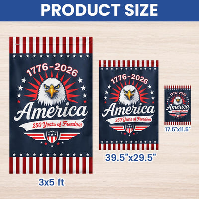 Flagwix American Flag - 250 years of America Semiquincentennial Eagle Flag