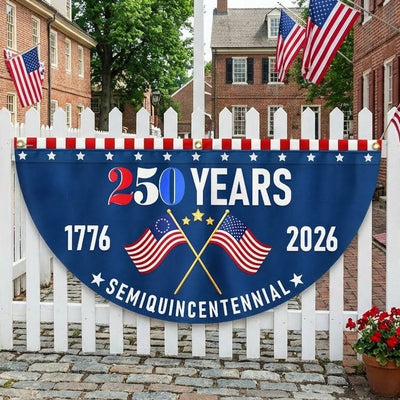 Flagwix American Flag - Flagwix America 250th Anniversary Non-Pleated Fan Flag