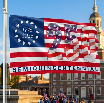 America 250th Anniversary United States Semiquincentennial 1776 2026 Patriotic Grommet Flag 3-Day Shipping