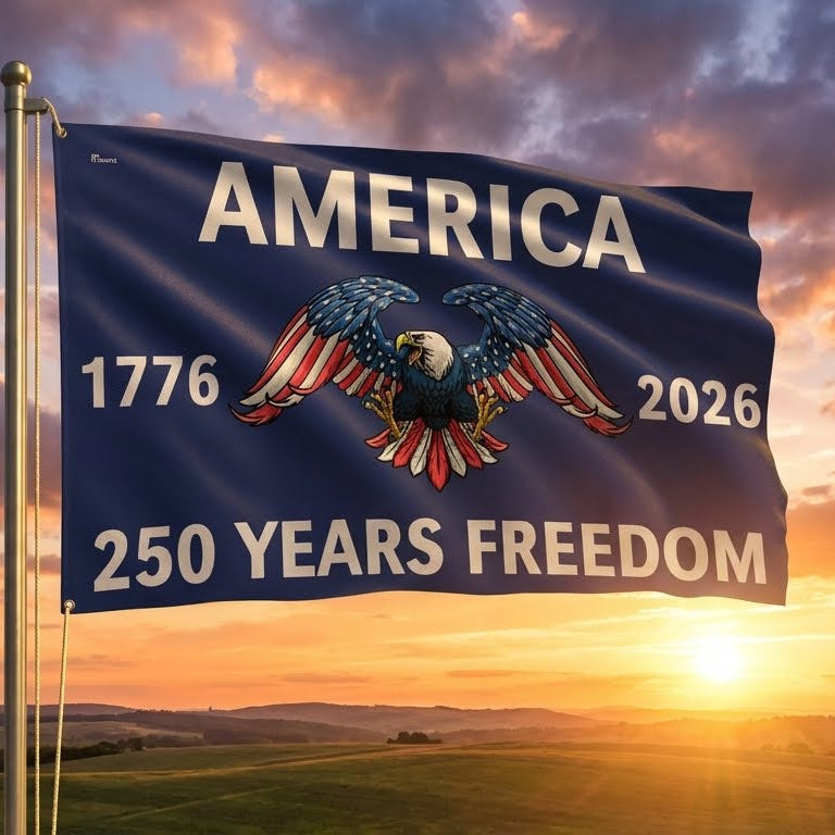 American Flag - America 250th Anniversary Grommet Freedom 4th of july Flag