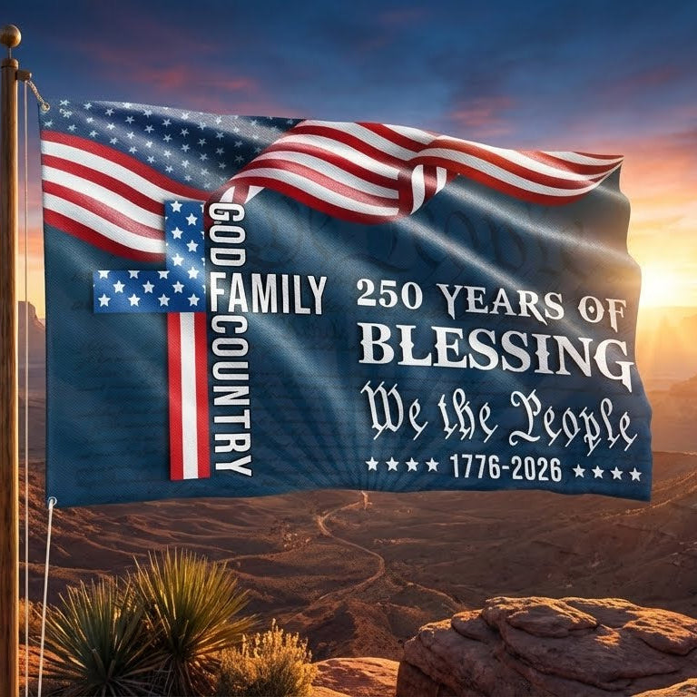 We The People American Flag, 250 Years Blessing 1776 2026 Grommet Flag 3-Day Shipping