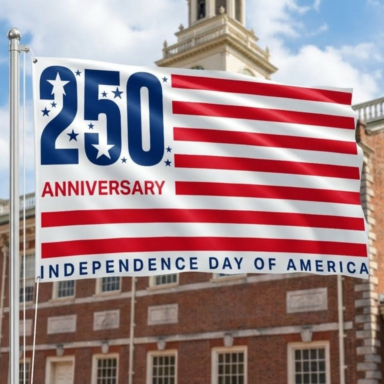 American Flag - 250 Anniversary Independence Day of America 4th Of july Grommet Flag