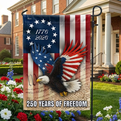 250 Years of Freedom Flag, 1776 2026 Patriotic Eagle We The People Decor