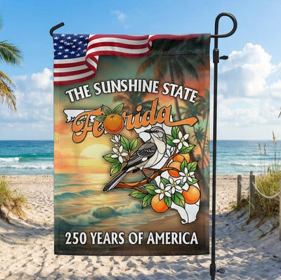 Florida Flag, 250 Years of America The Sunshine State US Flag