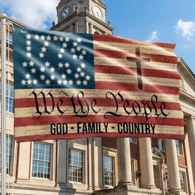 We The People Grommet Flag 1776 - 2026 God Family Country 250th Anniversary