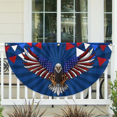 American Flag - Patriotic Eagle 4th Of july Fan Flag