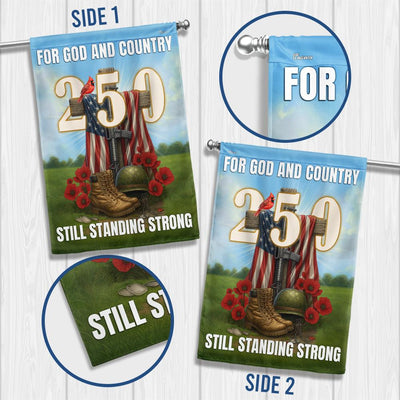 Veterans Faith 250 Years | Still Standing Strong Patriotic Flag