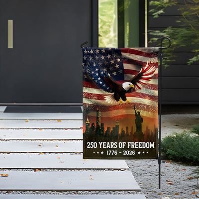 250th Anniversary American Flag | Eagle Statue of Liberty Patriotic Flag