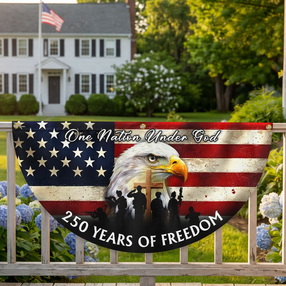 US Veterans 250 Years of Freedom Flag, Semiquincentennial 1776 2026 Fan Flag
