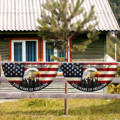 US Veterans 250 Years of Freedom Flag, Semiquincentennial 1776 2026 Fan Flag