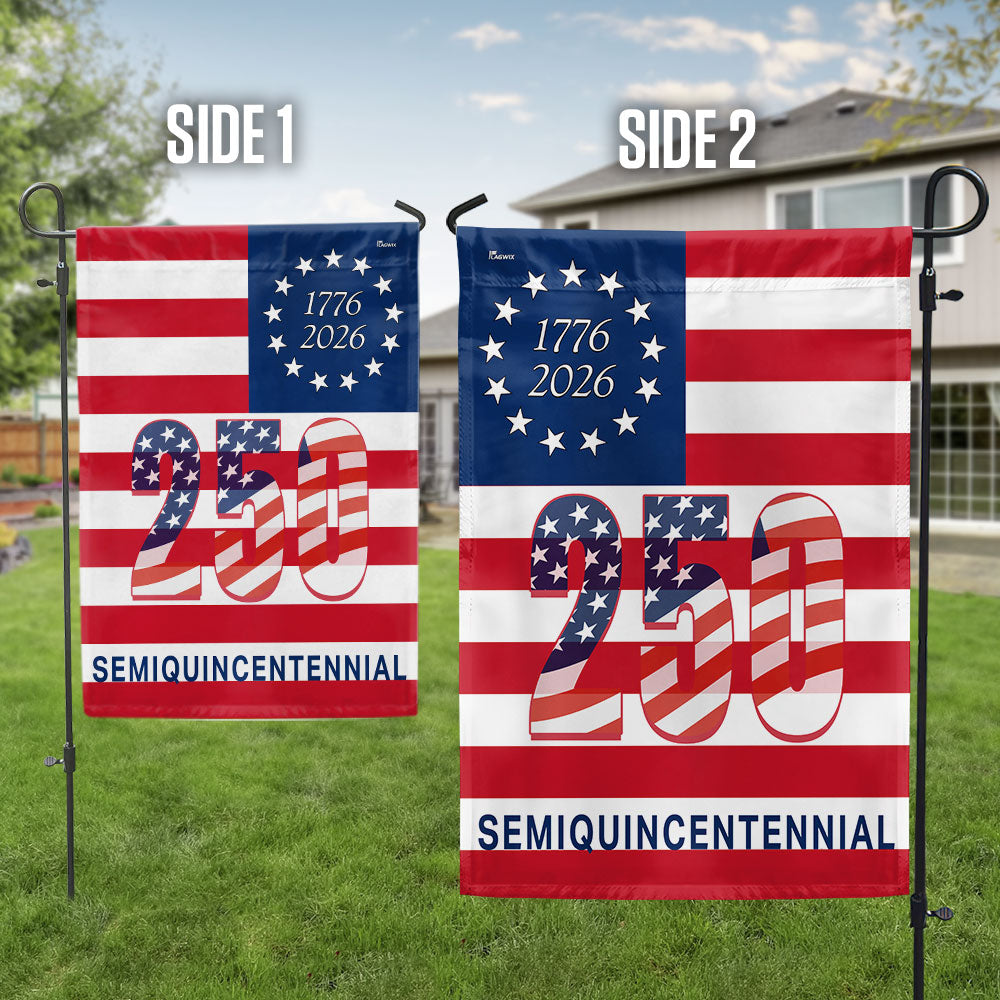 250th Anniversary Semiquincentennial 1776 2026 Patriotic America Flag