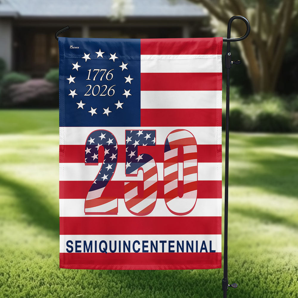 250th Anniversary Semiquincentennial 1776 2026 Patriotic America Flag
