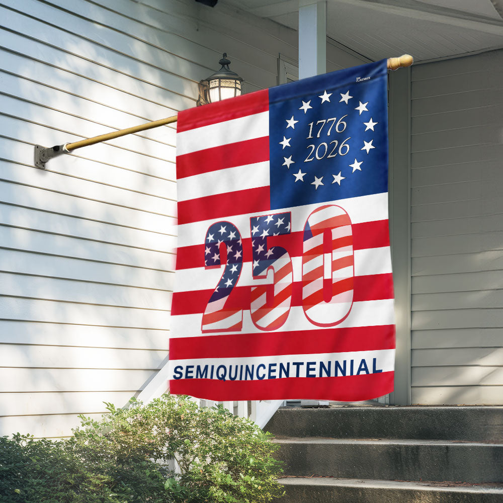250th Anniversary Semiquincentennial 1776 2026 Patriotic America Flag
