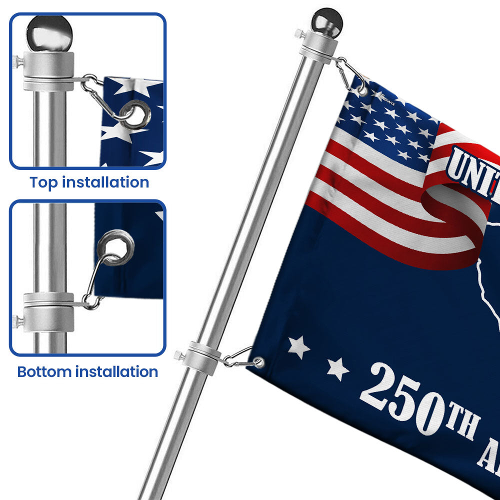 SC 250th Anniversary State Grommet Flag, South Carolina USA 1776–2026 Decor