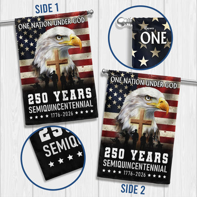 One Nation Under God 1776 2026 Semiquincentennial 250 Years American Flag