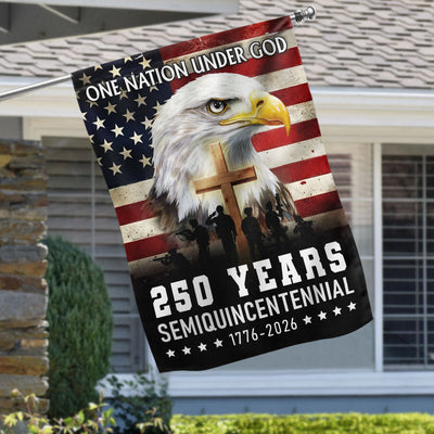 One Nation Under God 1776 2026 Semiquincentennial 250 Years American Flag