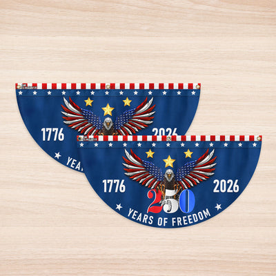 250 Years of Freedom Semiquincentennial American Eagle Patriotic Fan Flag