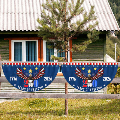 250 Years of Freedom Semiquincentennial American Eagle Patriotic Fan Flag