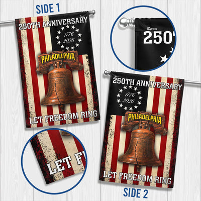 Betsy Ross 250th Anniversary Philadelphia Let Freedom Ring Flag