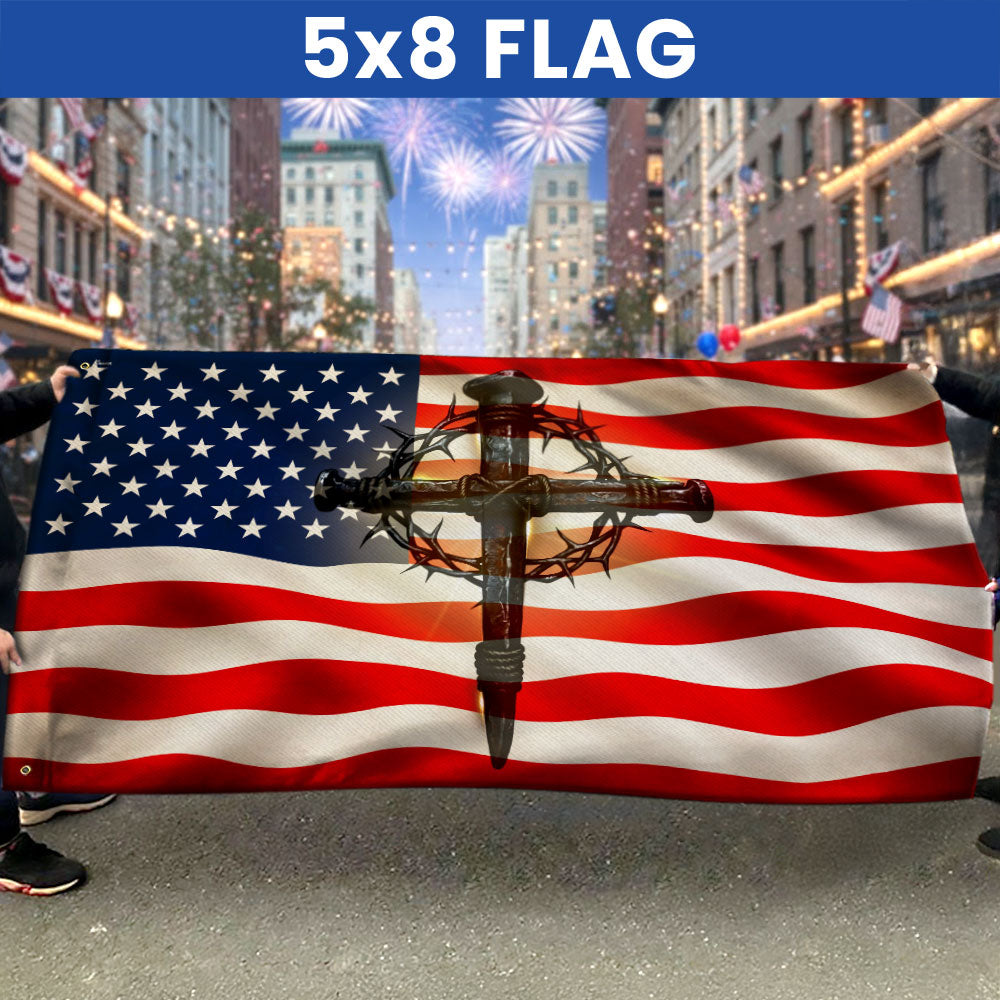 Christ America Patriot Grommet Flag, 250 Years Blessing Nation Under God