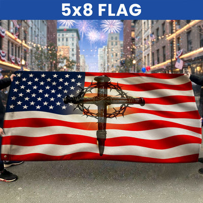 Christ America Patriot Grommet Flag, 250 Years Blessing Nation Under God