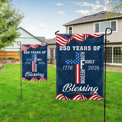 American Patriotic 1776 2026 Flag, 250 Years of Blessing Faith Flag