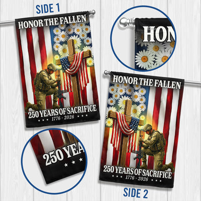 Honoring 250 Years of Sacrifice 1776 2026 Veterans Memorial Day Flag