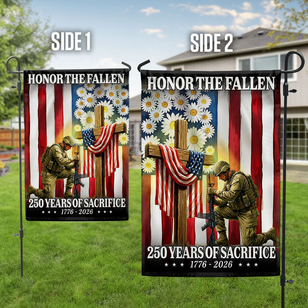 Honoring 250 Years of Sacrifice 1776 2026 Veterans Memorial Day Flag