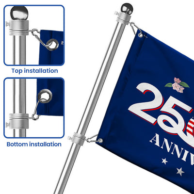Patriotic America Pennsylvania Flag, 250 PA 1776 2026 Grommet Flag