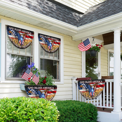 250 Years God Bless America Flag, Patriotic 1776 2026 Freedom Fan Flag