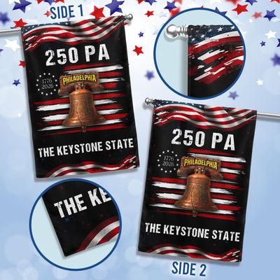 250 PA Philadelphia Keystone State Anniversary 1776 2026 American Flag