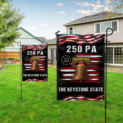 250 PA Philadelphia Keystone State Anniversary 1776 2026 American Flag