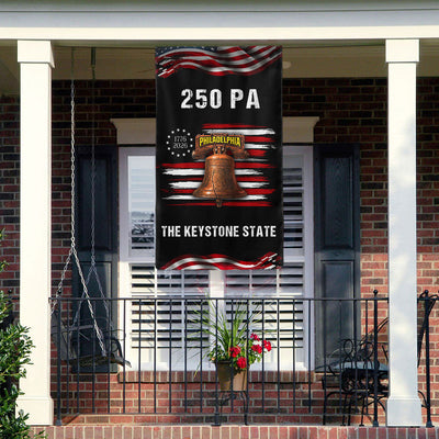 250 PA Philadelphia Keystone State Anniversary 1776 2026 American Flag