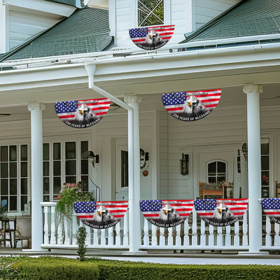 Patriotic American One Nation Under God Flag, 250 Years of Blessing Fan Flag