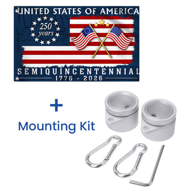 America 250th Anniversary We The People Flag, Betsy Ross 1776 2026 Grommet Flag