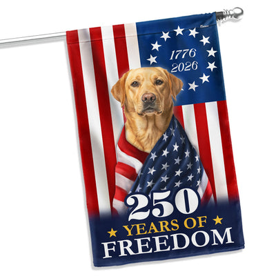 Patriotic Labrador Retriever American Flag for 250 Years Anniversary