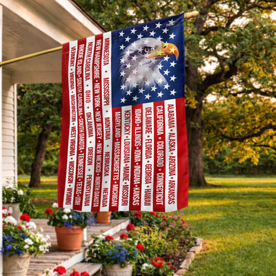 Patriotic American Flag, 50 States of America Flag for 250 Years Decor