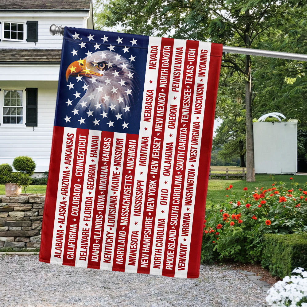 Patriotic American Flag, 50 States of America Flag for 250 Years Decor
