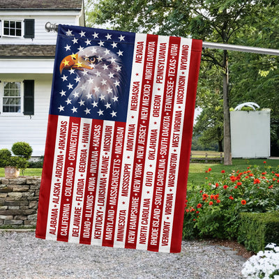 Patriotic American Flag, 50 States of America Flag for 250 Years Decor