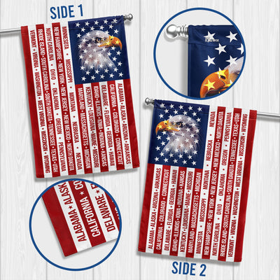 Patriotic American Flag, 50 States of America Flag for 250 Years Decor