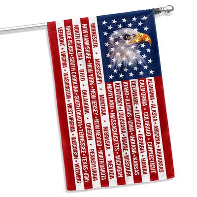 Patriotic American Flag, 50 States of America Flag for 250 Years Decor