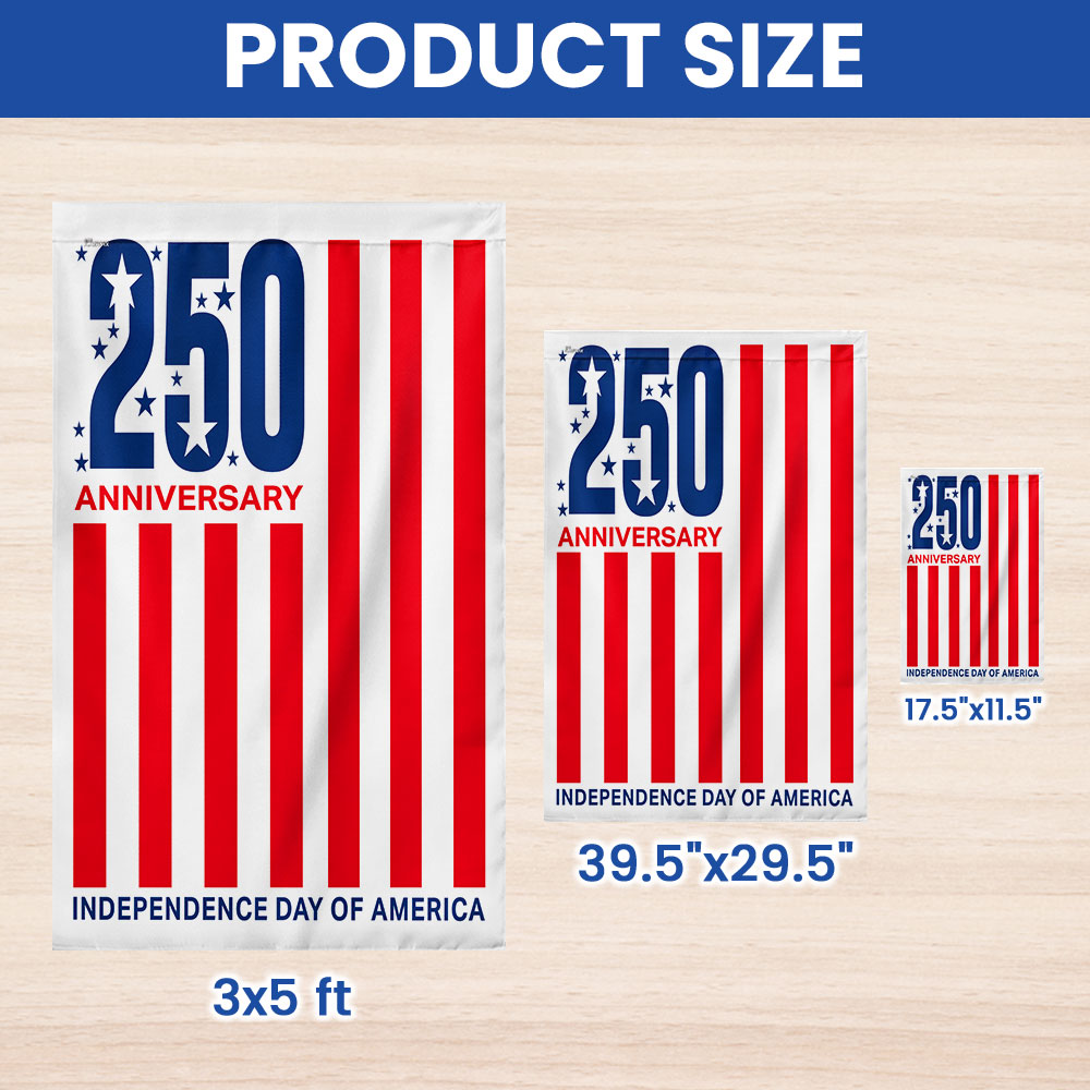 250th Anniversary Semiquincentennial Flag, United States 1776 2026 Patriotic Decor