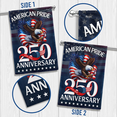 American Pride Flag, Patriotic 250th Anniversary Eagle 1776–2026 Flag Decor