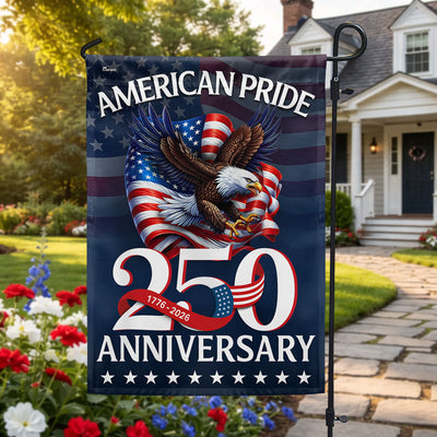 American Pride Flag, Patriotic 250th Anniversary Eagle 1776–2026 Flag Decor