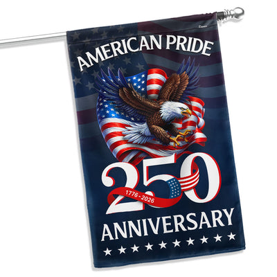 American Pride Flag, Patriotic 250th Anniversary Eagle 1776–2026 Flag Decor