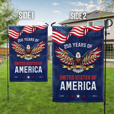 250 Years of Freedom American Flag, Bald Eagle We The People 1776 2026 Flag Decor