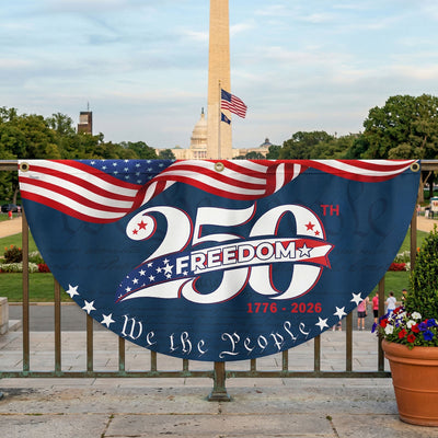 250 Years of America 1776 2026 Flag, 250 Years Semiquincentennial Fan Flag