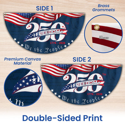 250 Years of America 1776 2026 Flag, 250 Years Semiquincentennial Fan Flag