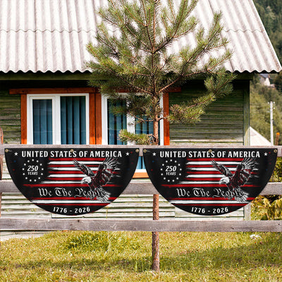 250 Years We The People American Fan Flag, 1776 2026 Patriotic Flag Decor