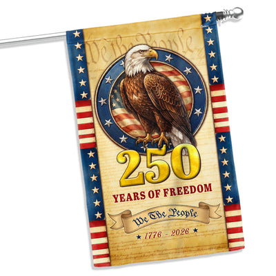 Patriotic 250 Years Flag, We The People 1776 2026 American Flag Outdoor Decor